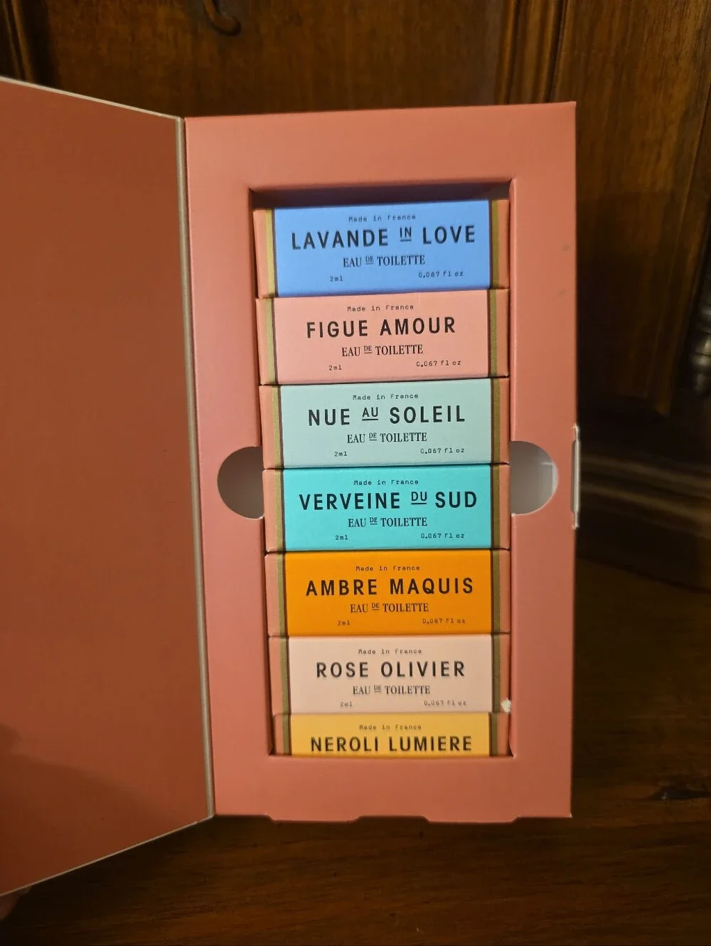 Les Sept Merveilles Fragrance Discovery Set of 7--NIB